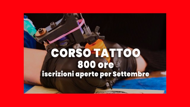corso 800 ore tatuaggio